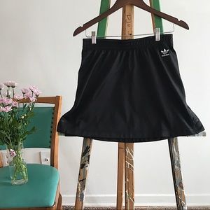 Adidas black snap side mini skirt! NWOT